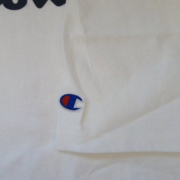 New Champion White Short Sleeve Classic Jersey Screen Print T-Shirt Men US XXL - Picture 11 of 12